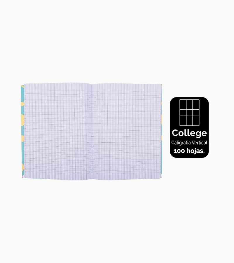 PACK X 8 CUADERNOS COLLEGE CALIGRAFÍA VERTICAL 100 HOJAS - 1