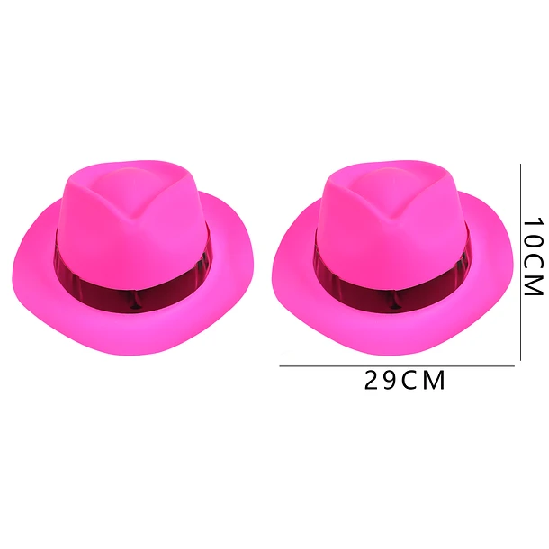 GORRO FIESTA ROSA FLÚOR 29X10NCM - 1