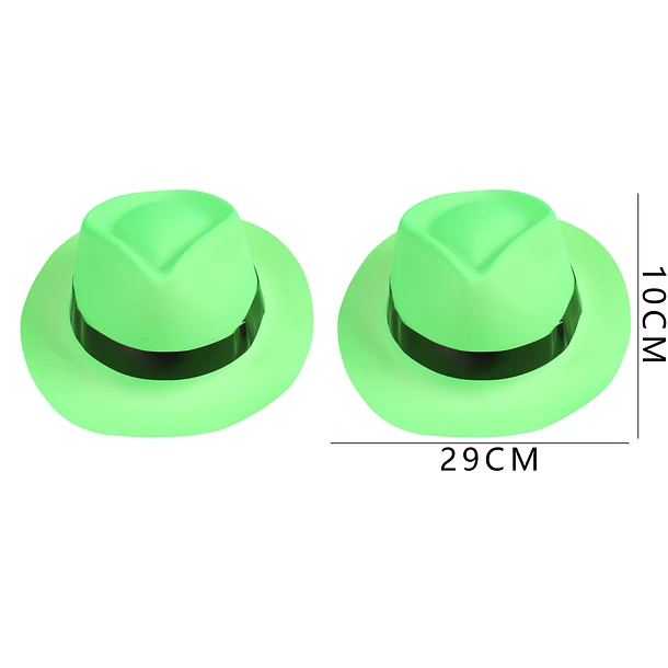 GORRO FIESTA VERDE FLÚOR 29X10CM - 1