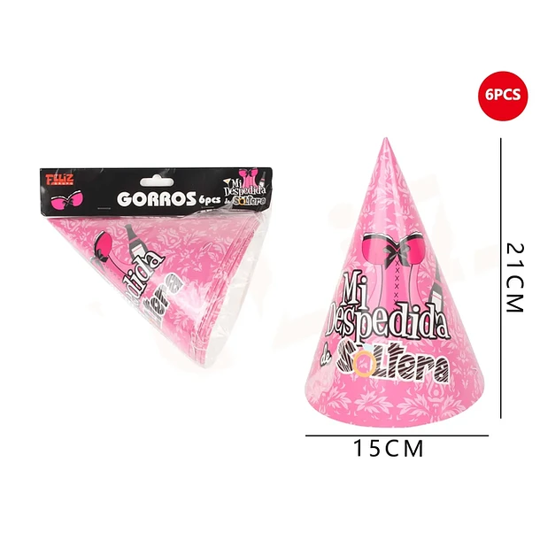 GORROS DESPEDIDA DE SOLTERA 6PCS - 1
