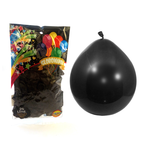 GLOBO 09 STANDARD B NEGRO X 25 UNI - 1