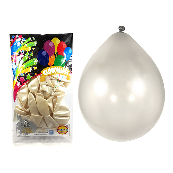 GLOBO 09 STANDARD PERLADO BLANCO X 25 UNI - 1
