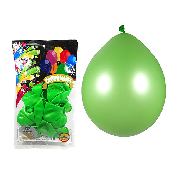 GLOBO 09 STANDARD PERLADO LIMA X 25 UNI UNI - 1