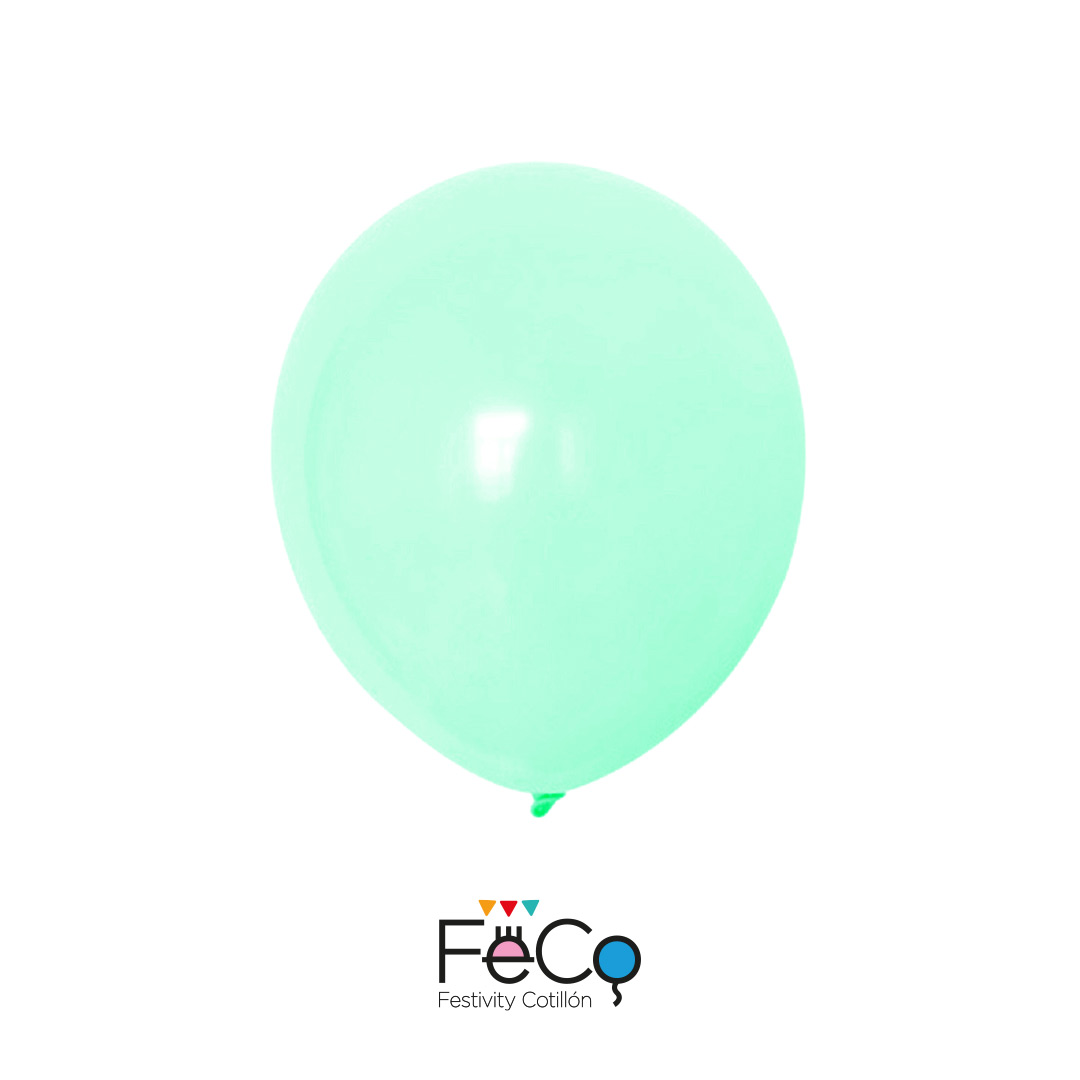 GLOBO 12 PASTEL MENTA X25 UNID - 1