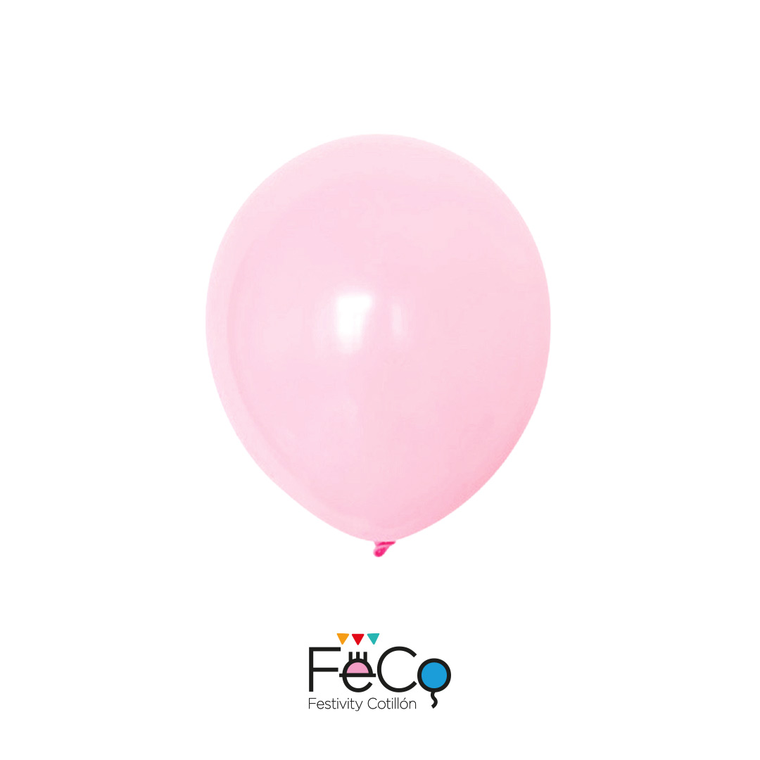GLOBO 12 PASTEL ROSADO X25 UNID - 1