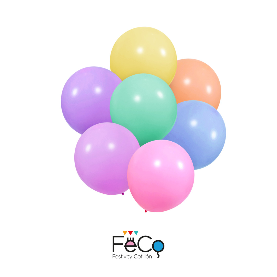 GLOBO 12 PASTEL SURTIDO X25 UNID - 1