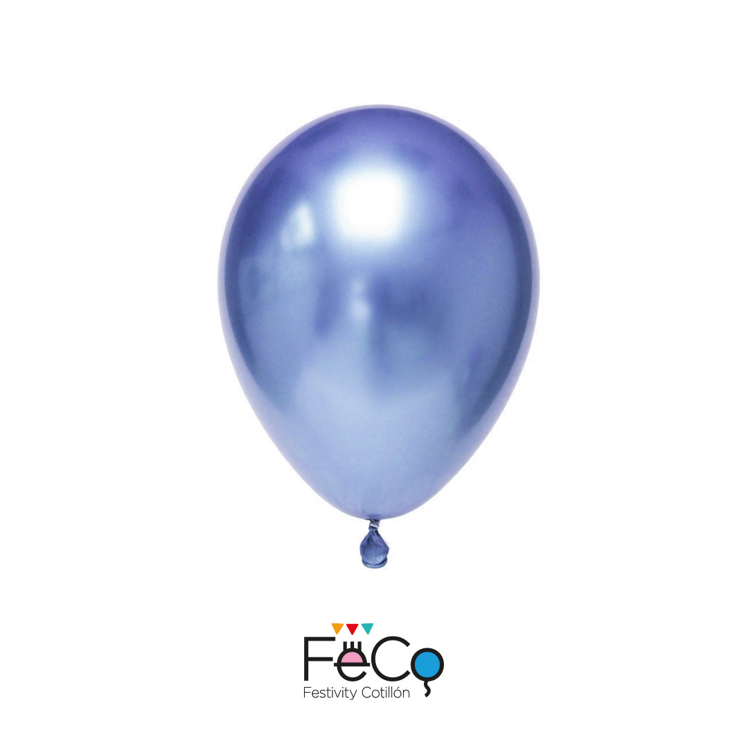 GLOBO 5 CHROME AZUL X25 UNID - 1