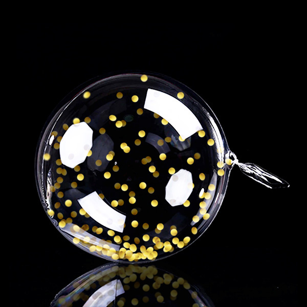 GLOBO BURBUJA 18' CONFETTI DORADO X1 UNI - 1