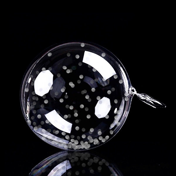 GLOBO BURBUJA 18' CONFETTI PLATEADO X1 UNI - 1