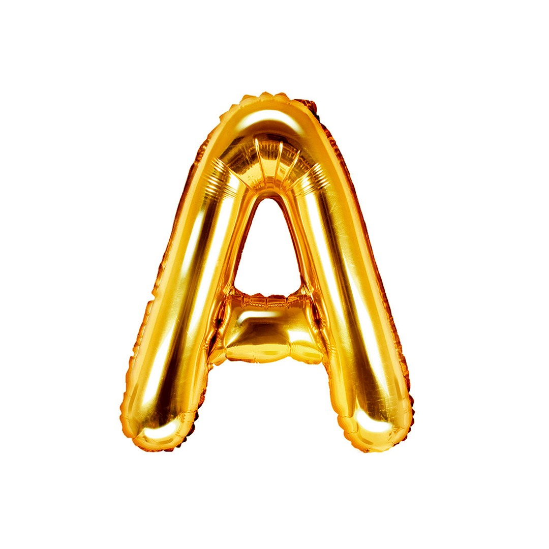GLOBO METALICO 16 DORADO A - 1
