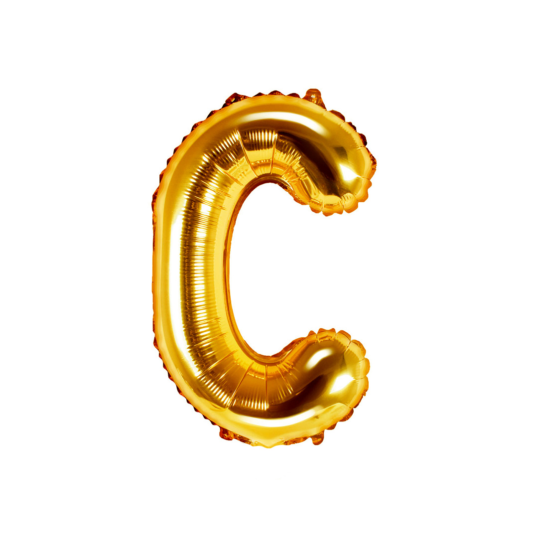 GLOBO METALICO 16 DORADO C - 1