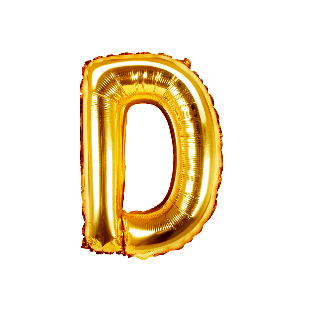 GLOBO METALICO 16 DORADO D - 1