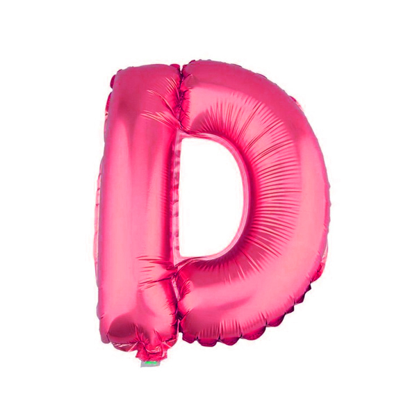 GLOBO METALICO 26 FUCSIA LETRA D X1 UNI - 1