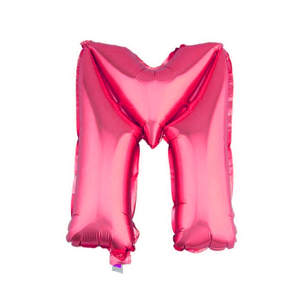 GLOBO METALICO 26 FUCSIA LETRA M X1 UNI - 1