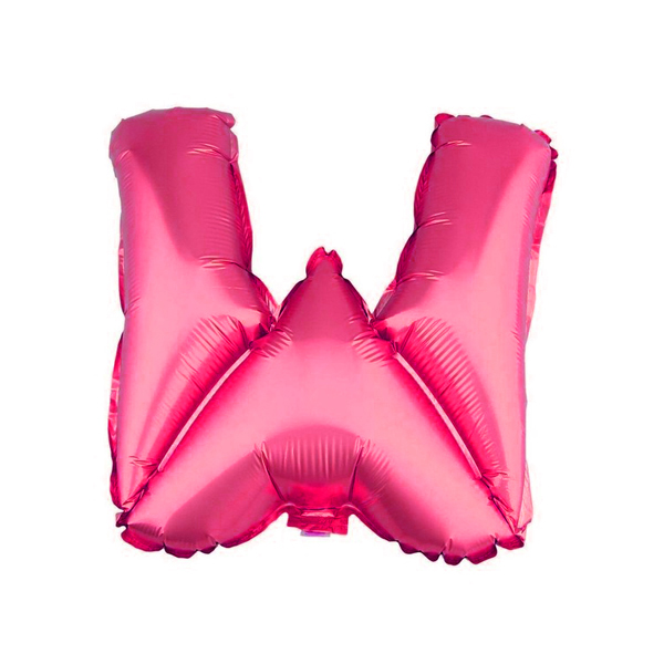GLOBO METALICO 26 FUCSIA LETRA W X1 UNI - 1