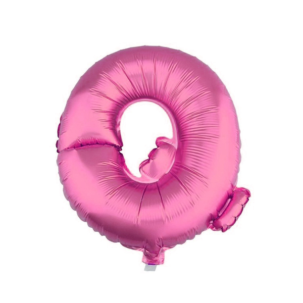 GLOBO METALICO 26 ROSADO LETRA Q X1 UNI - 1
