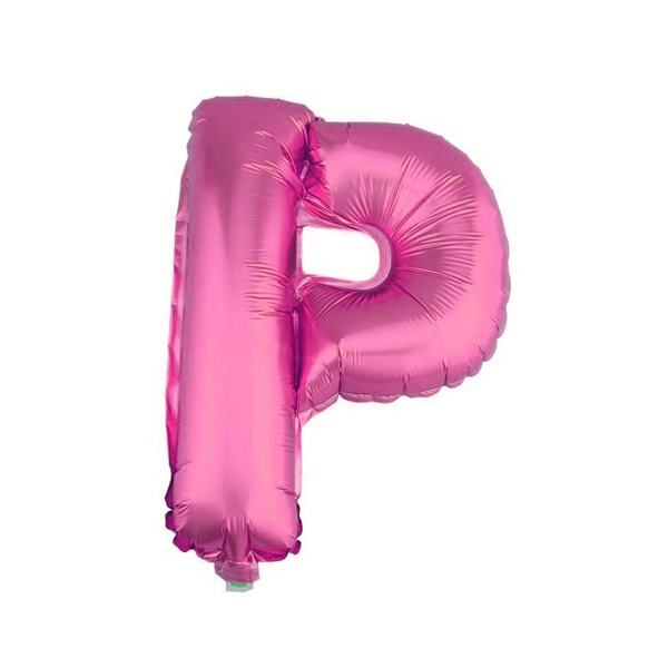 GLOBO METALICO 26 ROSADO LETRA P X1 UNI - 1