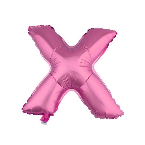 GLOBO METALICO 26 ROSADO LETRA X X1 UNI - 1