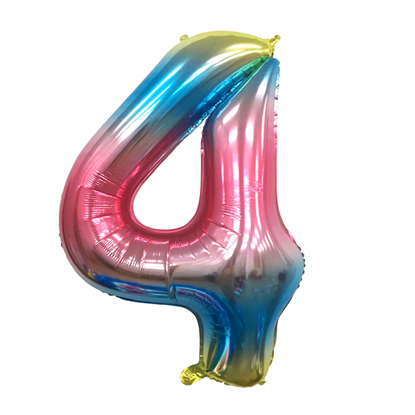 GLOBO METALICO 32 MULTICOLOR N° 4 X1 UNI - 1