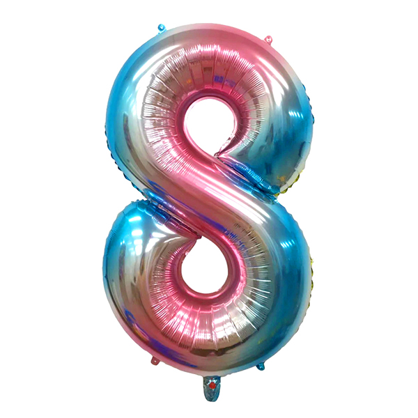 GLOBO METALICO 32 MULTICOLOR N? 8 X1 UNI - 1