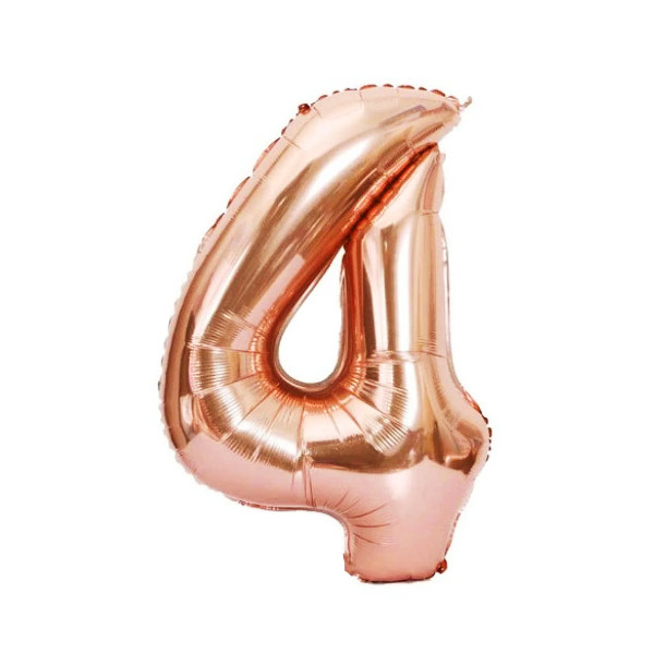 GLOBO METALICO 32 ROSE GOLD N 4 - 1