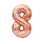 GLOBO METALICO 32 ROSE GOLD N 8 - 1