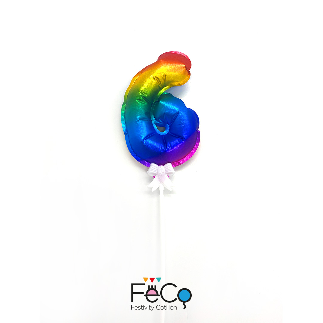 GLOBO METALICO MULTI STICK 13CM 6 - 1