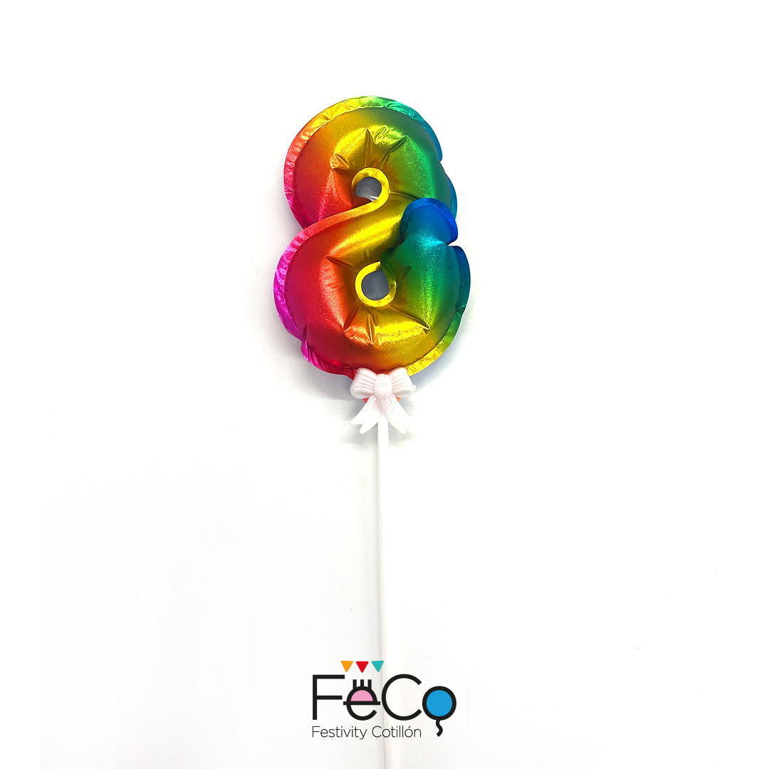 GLOBO METALICO MULTI STICK 13CM 8 - 1