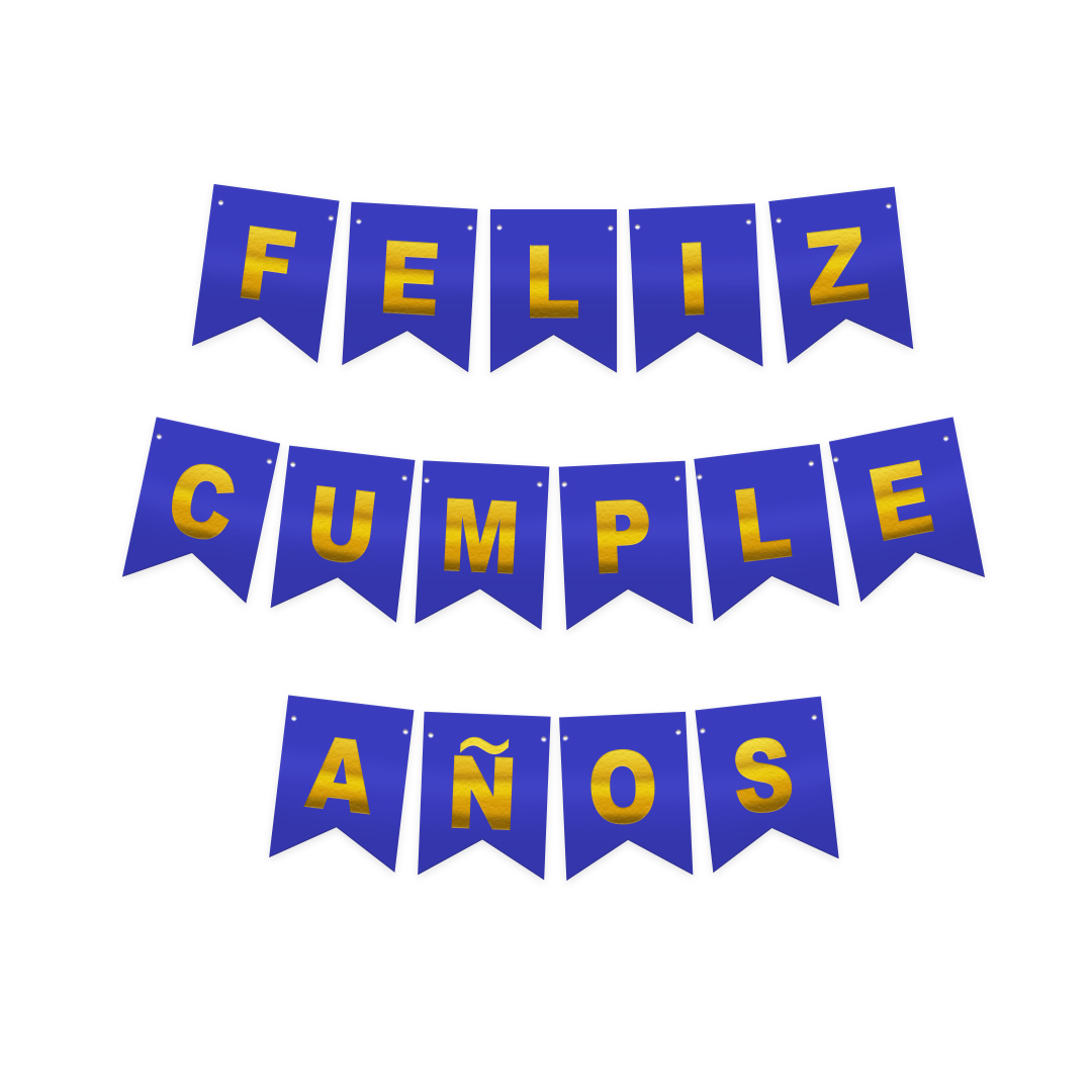 BANNER F.C. AZUL/DORADO 3 METROS - 1