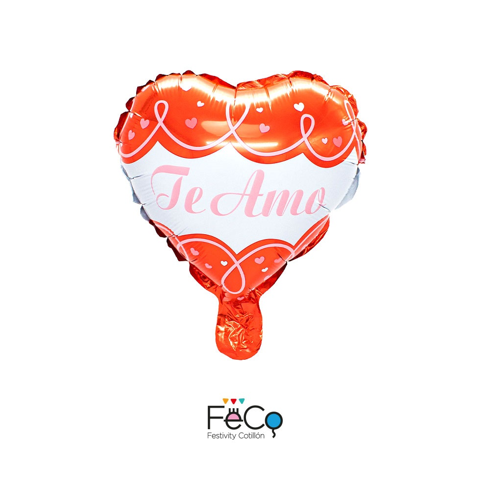 GLOBO METÁLICO 10 TE AMO BLONDAS 25CM X50 UNI - 1