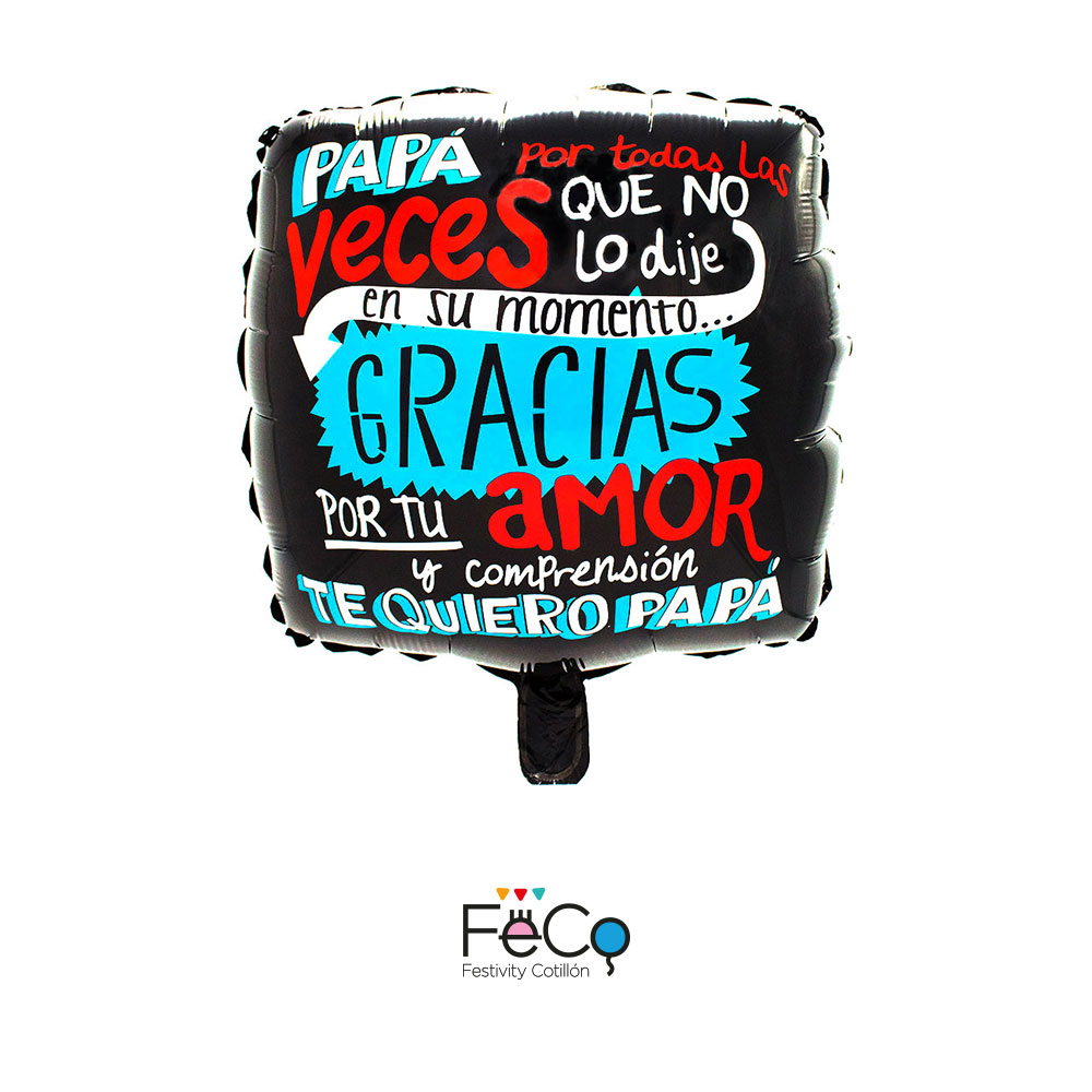 GLOBO METÁLICO 18 COMPRENSIÓN PAPÁ X50 UNI - 1