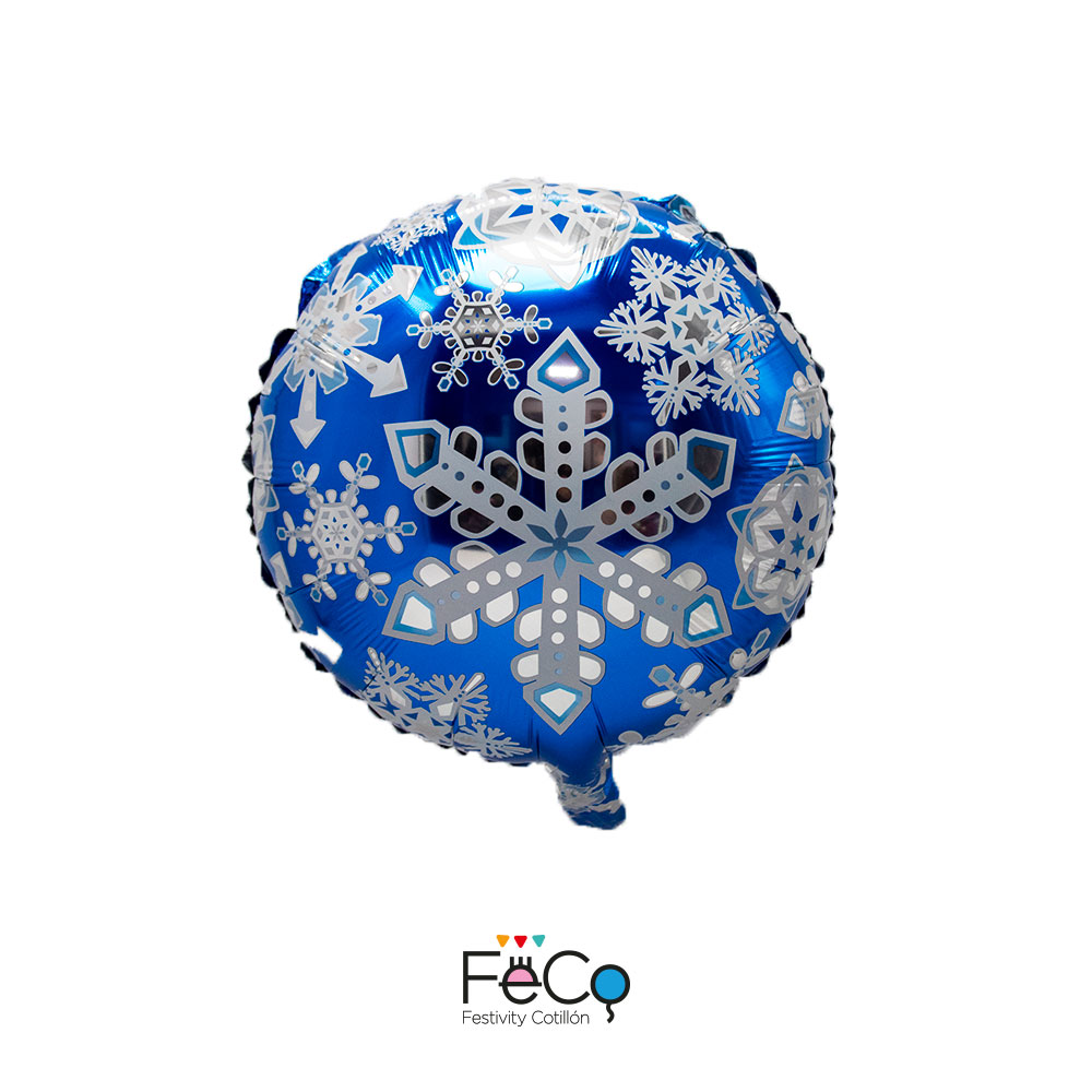 GLOBO METÁLICO 18 DULCES SNOWFLAKES X50 UNI - 1