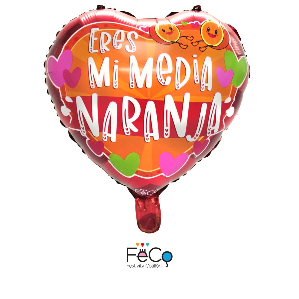 GLOBO METÁLICO 18 MEDIA NARANJA X50 UNI - 1