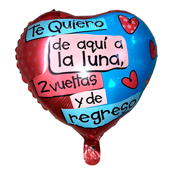 GLOBO METÁLICO 18' AQUÍ A LA LUNA X50 UNI - 2