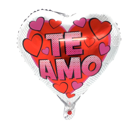 GLOBO METÁLICO 18' TE AMO DOTS X50 UNI - 1