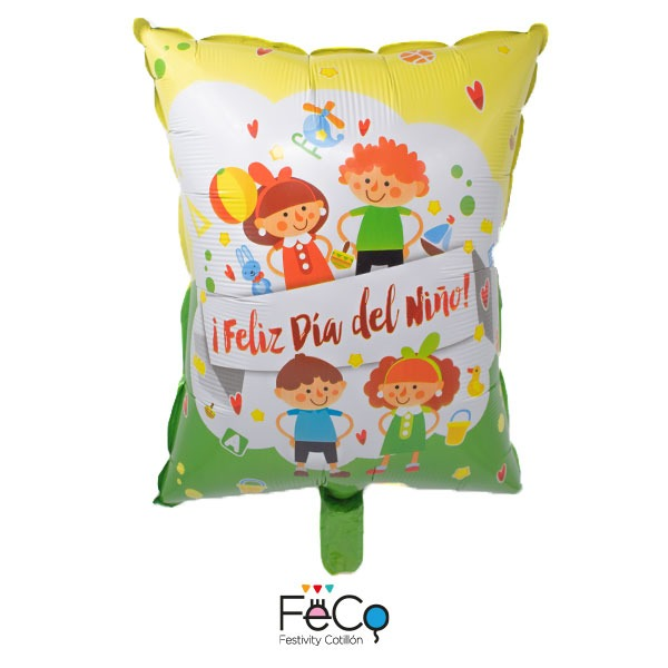 GLOBO METÁLICO 64X45 DÍA DEL NINO JUEGOS X50 UNI - 1