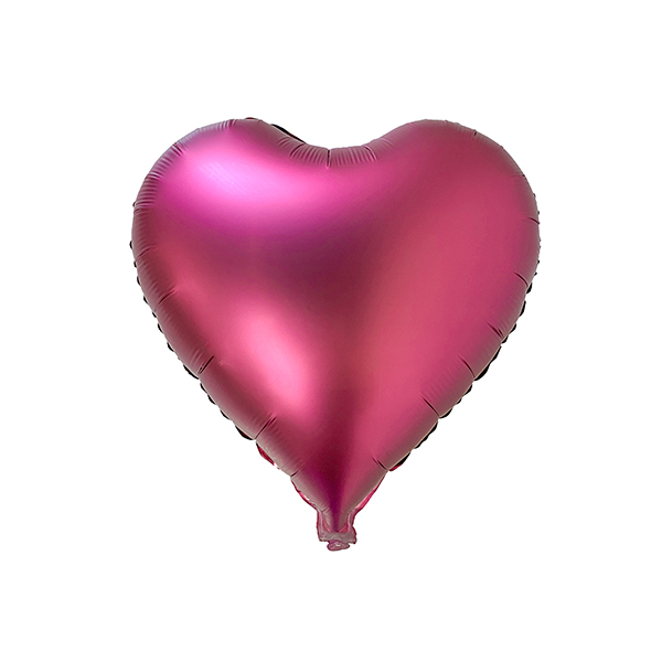 GLOBO METÁLICO CORAZÓN 18 CHROME X50 UNI FUCSIA - 1