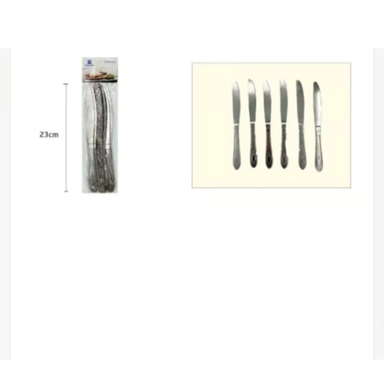 CUCHILLO ACERO INOXIDABLE 6 PIEZAS COCINA - 1