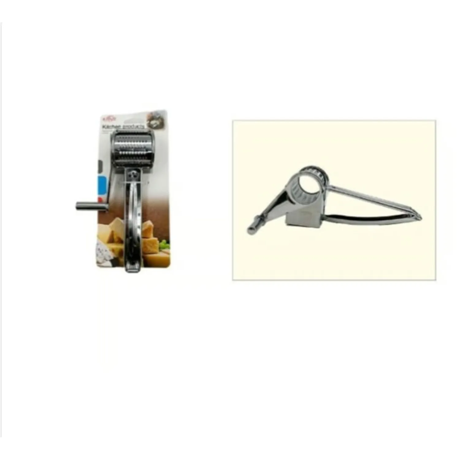 RALLADOR REBANADOR DE QUESO ACERO INOXIDABLE COCINA - 1
