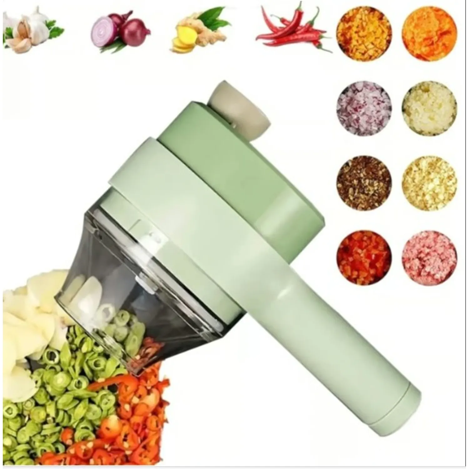 PICADORA DE FRUTA Y VERDURAS MULTIFUNCIONA - 1