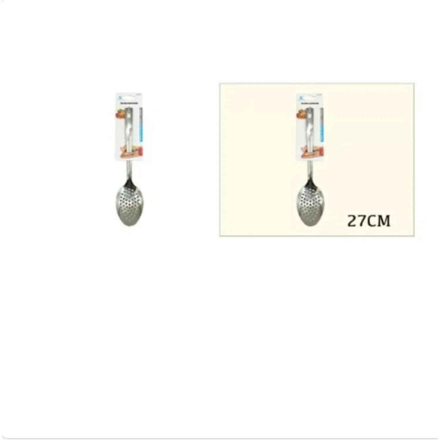 CUCHARA PERFORADA ACERO INOXIDABLE 27CM - 1