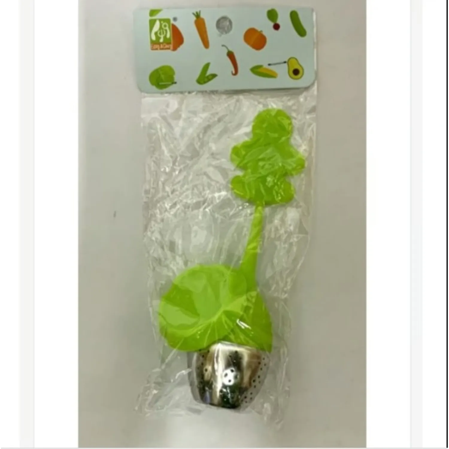 INFUSOR DE TE SILICONA DISEÑO VERDURAS - 1