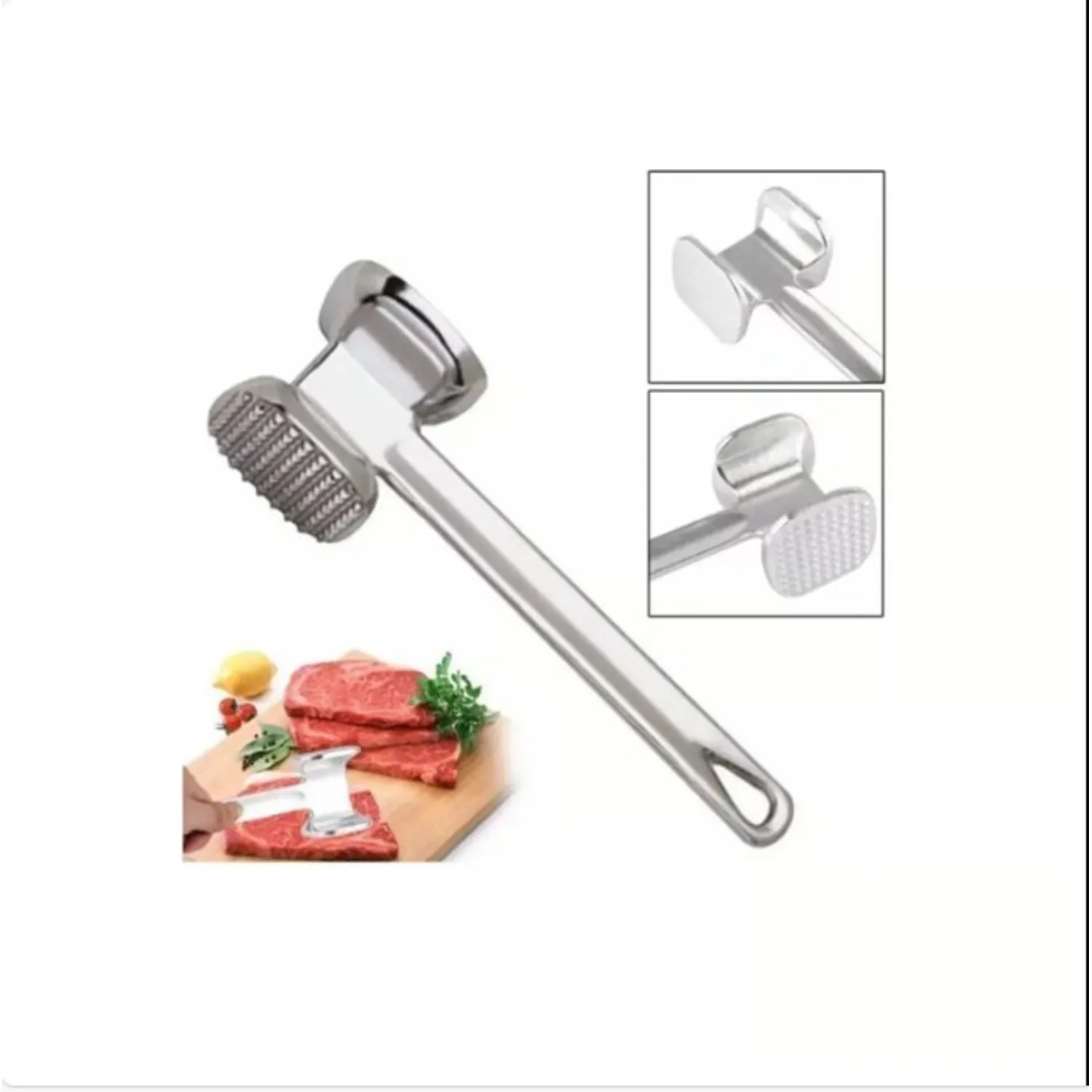 MARTILLO ABLANDADOR DE CARNE ACERO INOXIDABLE - 1