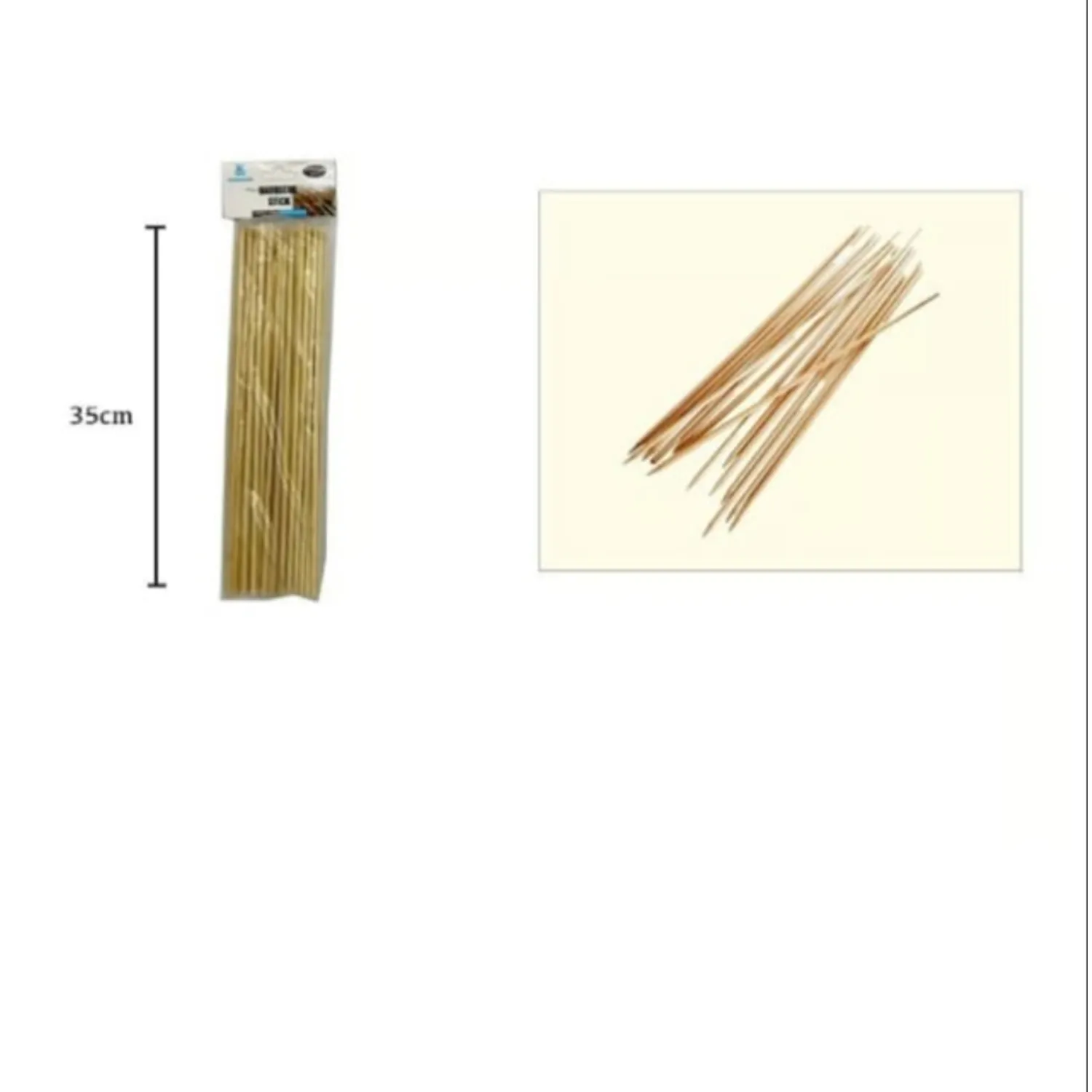 BROCHETAS DE BAMBU PARA ANTICUCHOS 35CM - 1