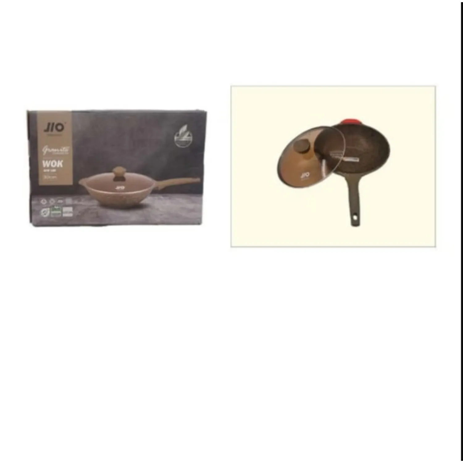SARTEN WORK DE COCINA CON TAPA DE VIDRIO 30CM - 1