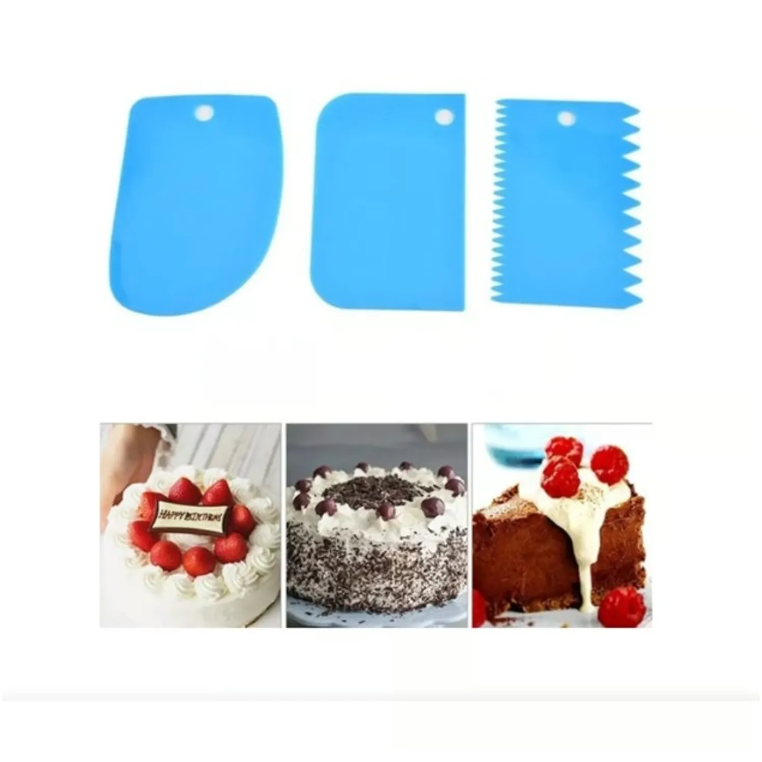 PEINE RASPADOR PARA REPOSTERÍA SET 3 - 1