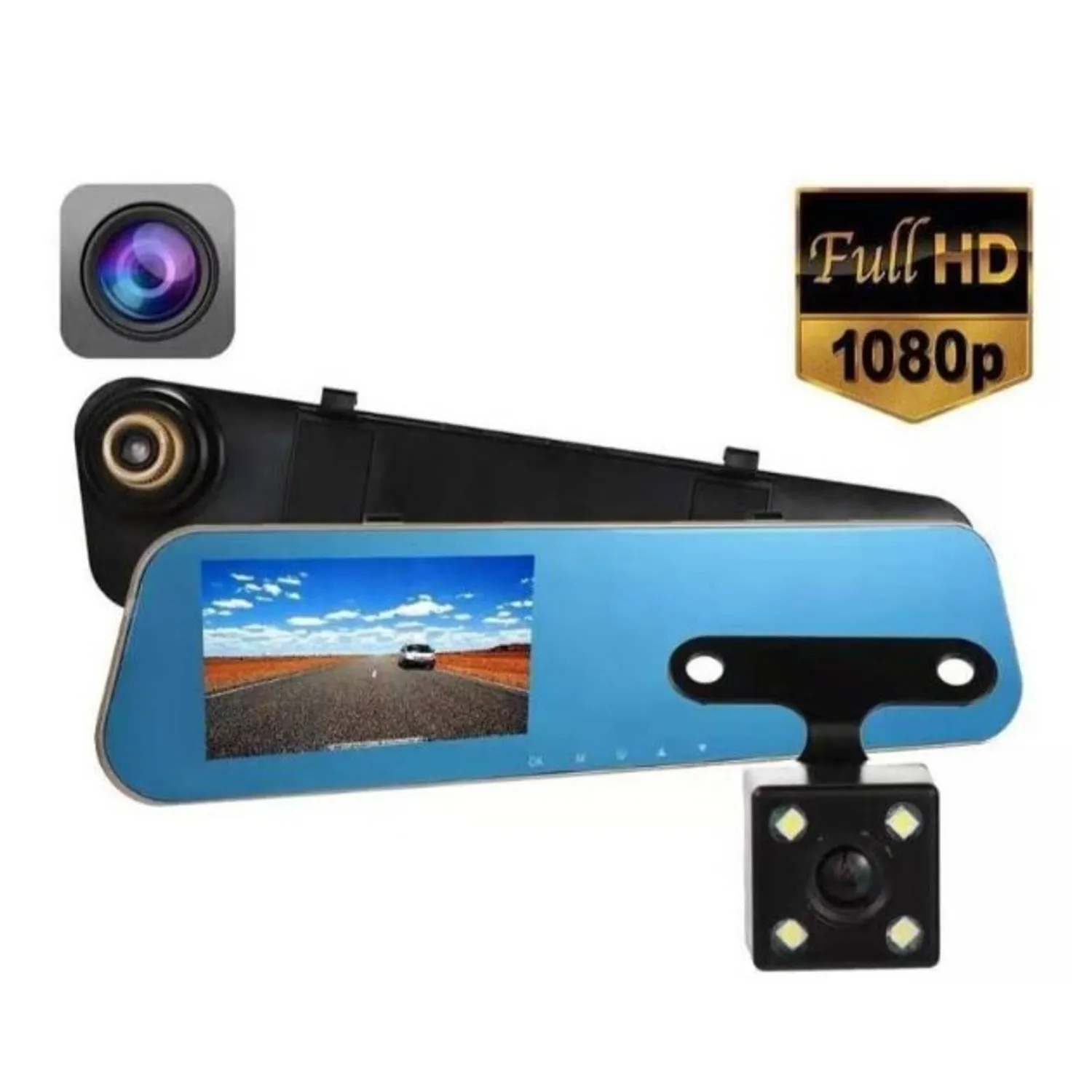 CÁMARA DE AUTO ESPEJO RETROVISOR CON CÁMARA RETROCESO - 1