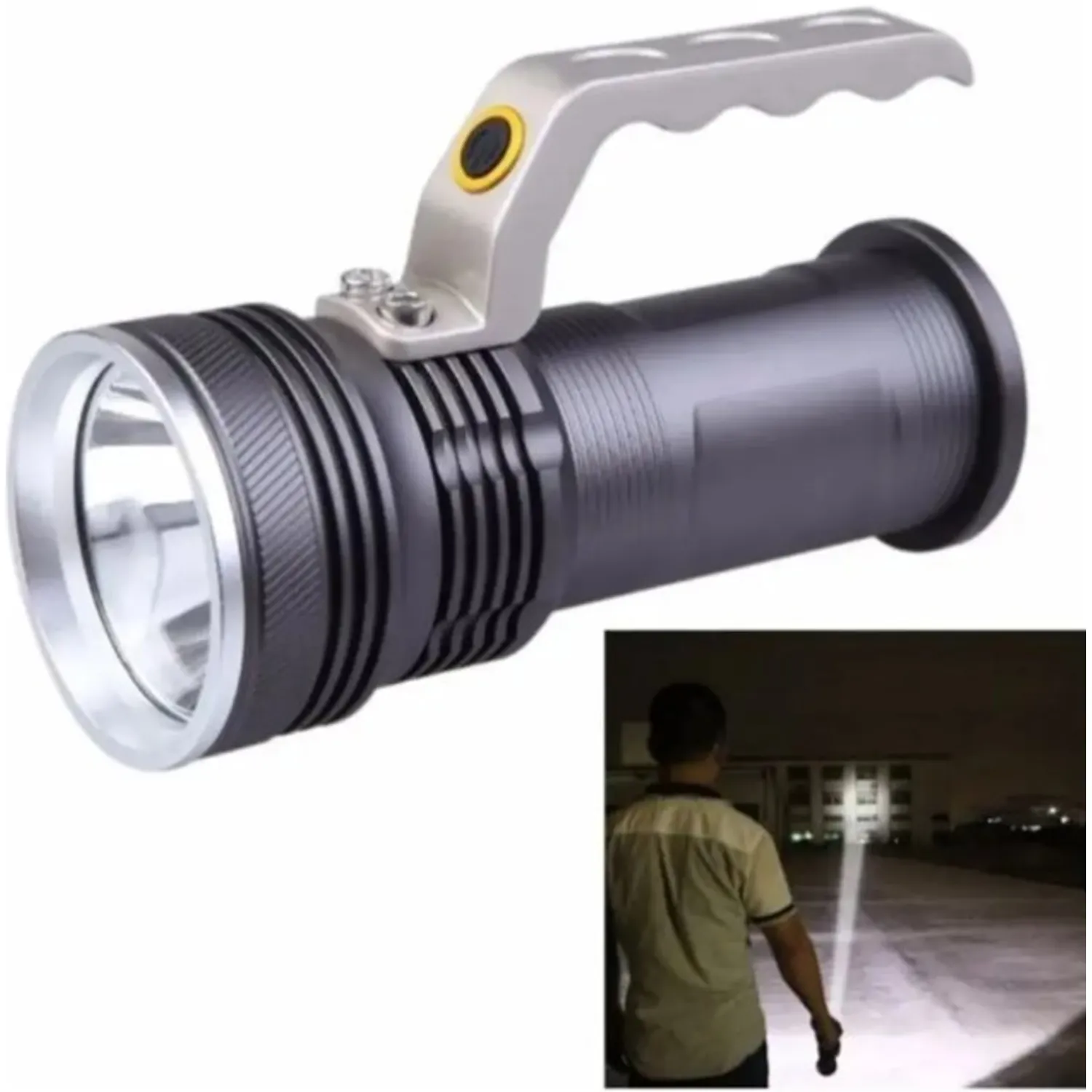 LINTERNA LED TÁCTICA RECARGABLE LARGA DISTANCIA 800 LUMEN - 2