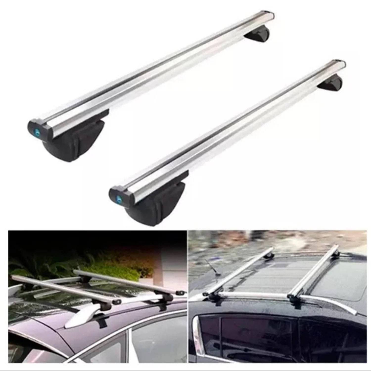 BARRAS PORTAEQUIPAJE TRANSVERSAL PARRILLA AUTO UNIVERSAL - 1
