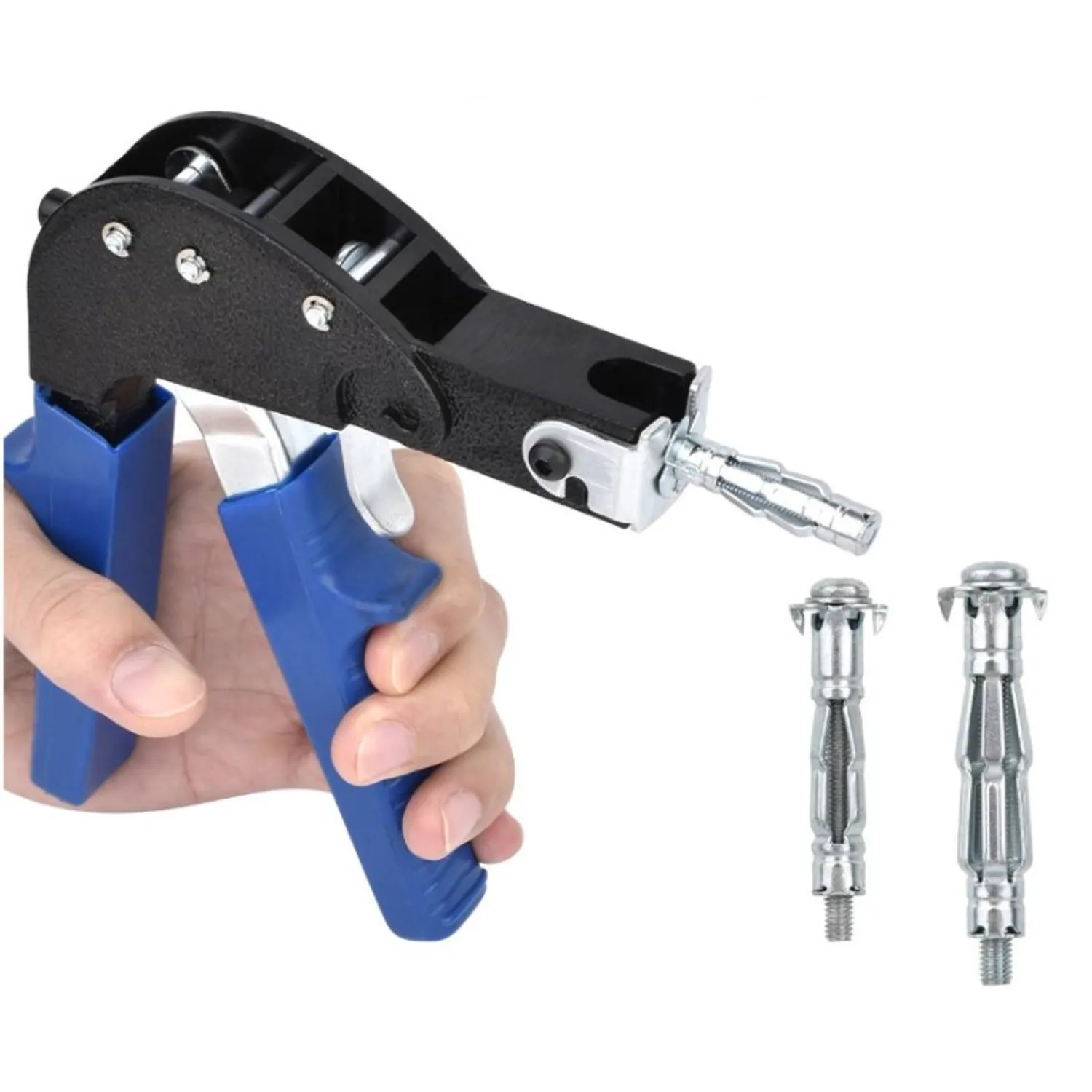 HERRAMIENTA PISTOLA ANCLAJE PARED HUECA TARUGO ARAÑA 72PCS - 1